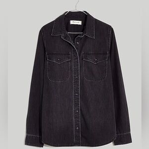 Madewell denim button up in lunar wash